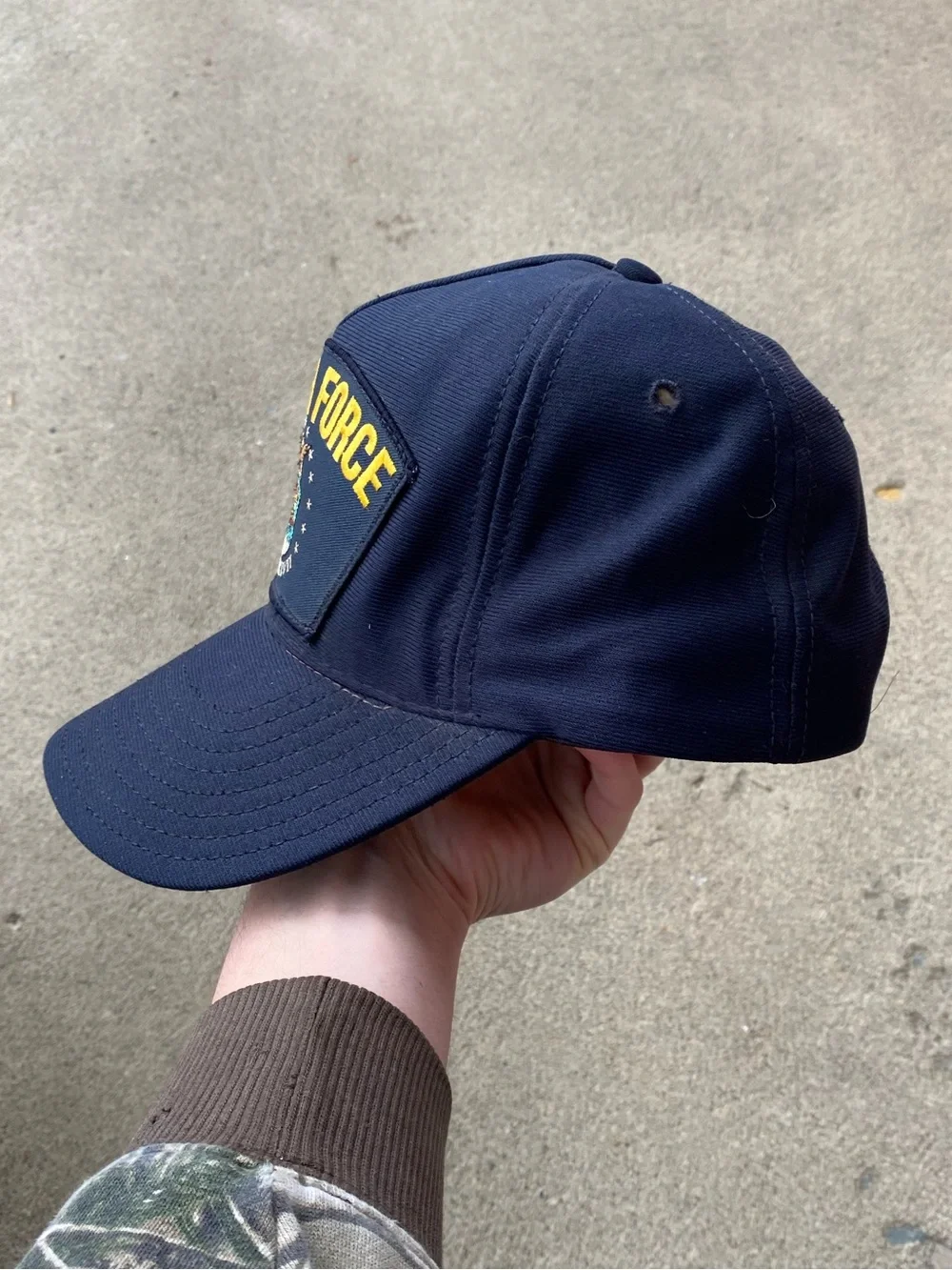 90s Navy US Air Force Snapback Cap - Picture 3 of 7